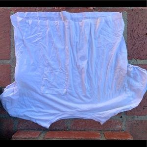 UO cropped white top